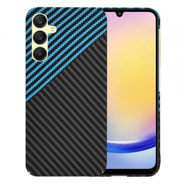Husa pentru Samsung Galaxy A25 A256, Techsuit, Carbonite FiberShell, Bleu