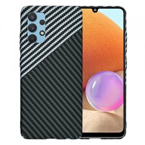 Husa pentru Samsung Galaxy A32 A325, Techsuit, Carbonite FiberShell, Gri