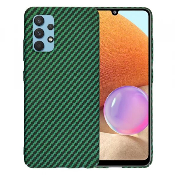 Husa pentru Samsung Galaxy A32 A325, Techsuit, Carbonite FiberShell, Verde