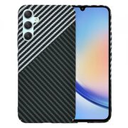 Husa pentru Samsung Galaxy A34 A346, Techsuit, Carbonite FiberShell, Gri