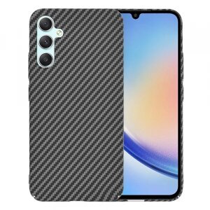 Husa pentru Samsung Galaxy A34 A346, Techsuit, Carbonite FiberShell, Neagra
