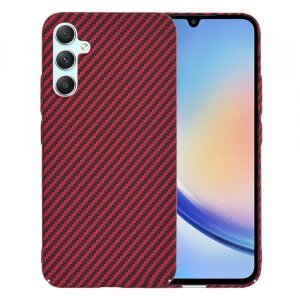 Husa pentru Samsung Galaxy A34 A346, Techsuit, Carbonite FiberShell, Rosie
