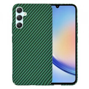 Husa pentru Samsung Galaxy A34 A346, Techsuit, Carbonite FiberShell, Verde