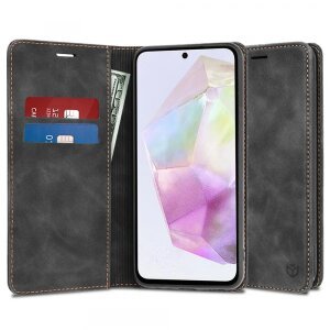 Husa pentru Samsung Galaxy A35 5G A356, Techsuit, Confy, Neagra