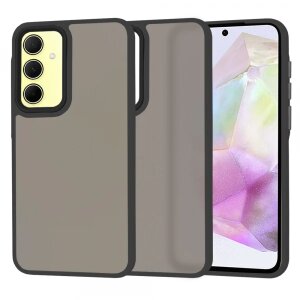 Husa pentru Samsung Galaxy A35 5G A356, Techsuit, HaloFrost, Neagra