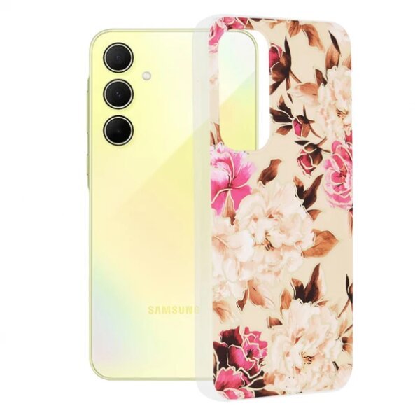 Husa pentru Samsung Galaxy A35 5G A356, Techsuit, Marble, Bej