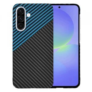 Husa pentru Samsung Galaxy A36 A366, Techsuit, Carbonite FiberShell, Bleu