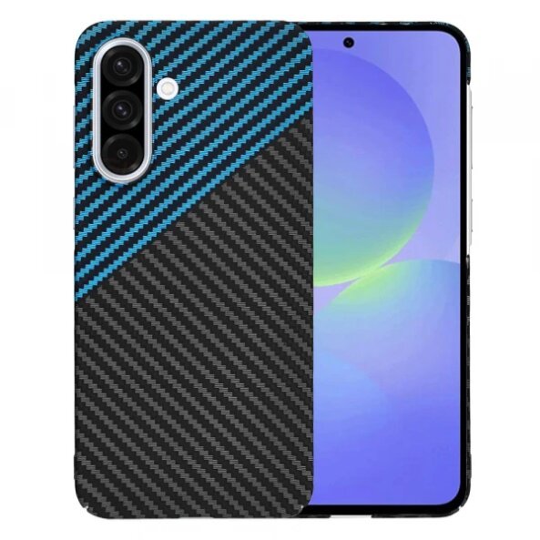 Husa pentru Samsung Galaxy A36 A366, Techsuit, Carbonite FiberShell, Bleu