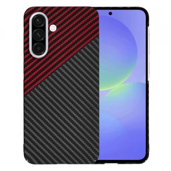 Husa pentru Samsung Galaxy A36 A366, Techsuit, Carbonite FiberShell Vortex, Rosie