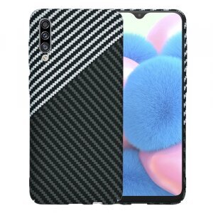 Husa pentru Samsung Galaxy A50s A507 / A30s A307 / A50 A505, Techsuit, Carbonite FiberShell, Gri