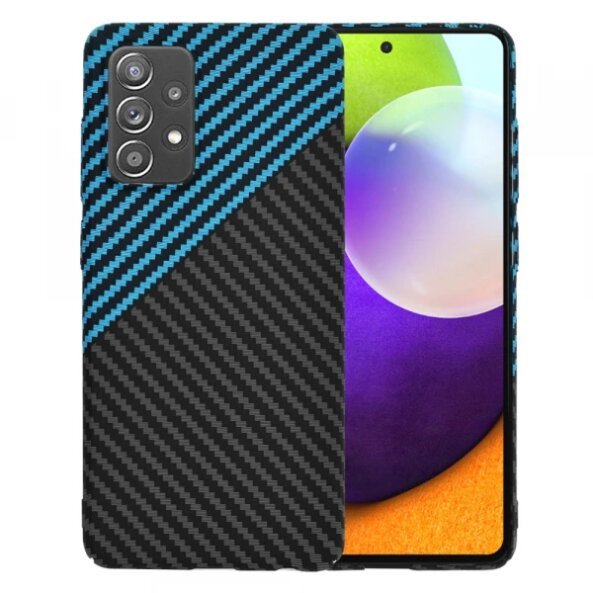Husa pentru Samsung Galaxy A52s 5G A528 / A52 5G A526 / A52 A525, Techsuit, Carbonite FiberShell, Bleu