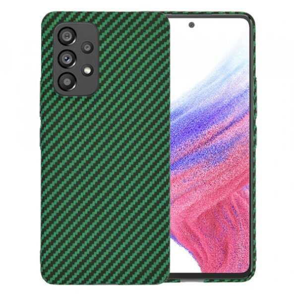 Husa pentru Samsung Galaxy A53 5G A536, Techsuit, Carbonite FiberShell, Verde