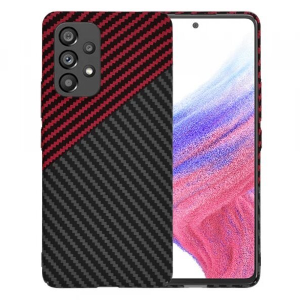 Husa pentru Samsung Galaxy A53 5G A536, Techsuit, Carbonite FiberShell Vortex, Rosie