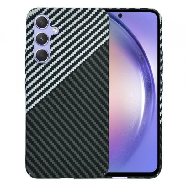 Husa pentru Samsung Galaxy A54 A546, Techsuit, Carbonite FiberShell, Gri