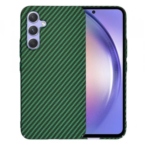 Husa pentru Samsung Galaxy A54 A546, Techsuit, Carbonite FiberShell, Verde