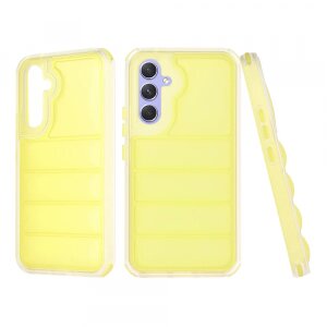Husa pentru Samsung Galaxy A54 A546, Techsuit, Wave Shield, Galbena