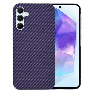 Husa pentru Samsung Galaxy A55 5G A556, Techsuit, Carbonite FiberShell, Mov