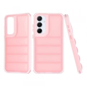 Husa pentru Samsung Galaxy A55 5G A556, Techsuit, Wave Shield, Roz