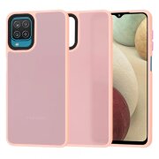 Husa pentru Samsung Galaxy F12 F127 / A12 Nacho A127 / M12 M127 / A12 A125, Techsuit, HaloFrost, Roz