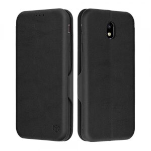 Husa pentru Samsung Galaxy J7 (2017) J730, Techsuit, Safe Wallet Plus, Neagra