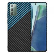 Husa pentru Samsung Galaxy Note 20 5G N981 / Note 20 N980, Techsuit, Carbonite FiberShell, Bleu