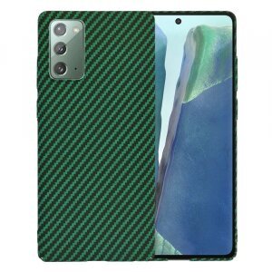 Husa pentru Samsung Galaxy Note 20 5G N981 / Note 20 N980, Techsuit, Carbonite FiberShell, Verde