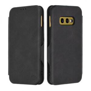 Husa pentru Samsung Galaxy S10e G970, Techsuit, Safe Wallet Plus, Neagra