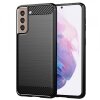 Husa pentru Samsung Galaxy S21+ 5G G996, Techsuit, Carbon, Neagra