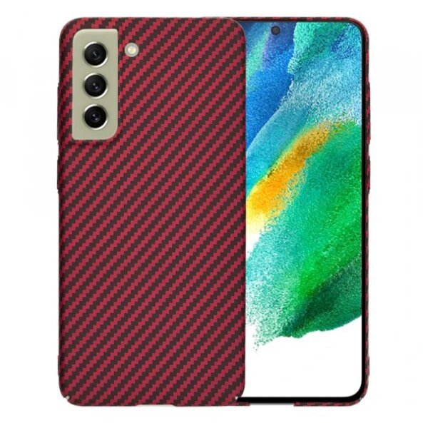 Husa pentru Samsung Galaxy S21 FE 5G G990, Techsuit, Carbonite FiberShell, Rosie
