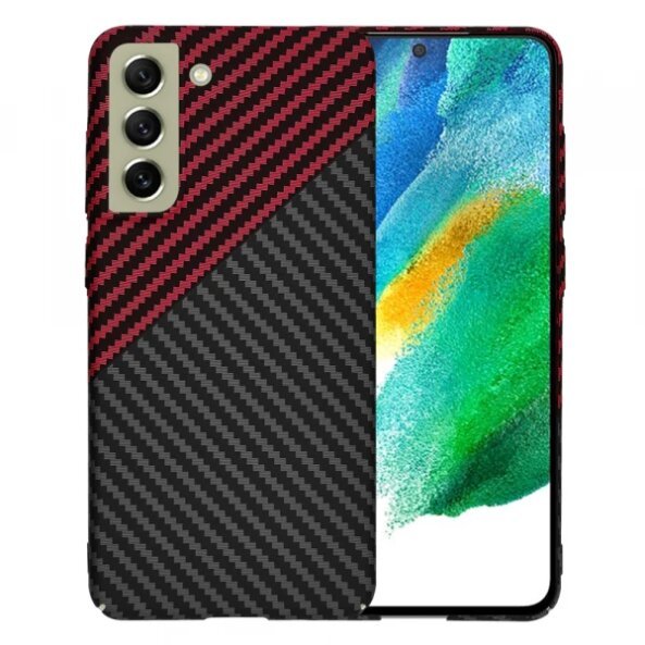 Husa pentru Samsung Galaxy S21 FE 5G G990, Techsuit, Carbonite FiberShell Vortex, Rosie