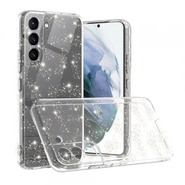 Husa pentru Samsung Galaxy S21 FE 5G G990, Techsuit, SparkleSkin, Transparenta