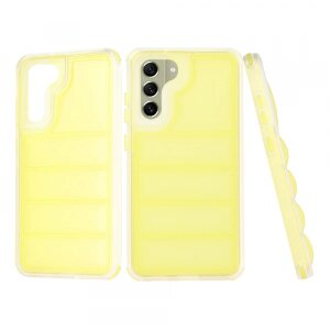 Husa pentru Samsung Galaxy S21 FE 5G G990, Techsuit, Wave Shield, Galbena