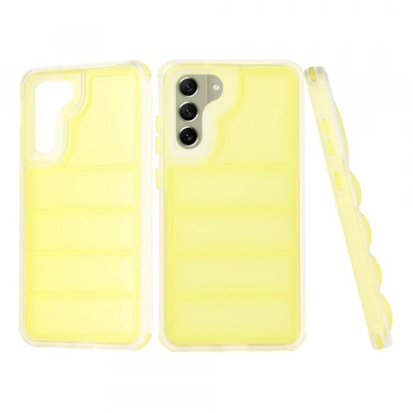 Husa pentru Samsung Galaxy S21 FE 5G G990, Techsuit, Wave Shield, Galbena