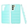 Husa pentru Samsung Galaxy S21 FE 5G G990, Techsuit, Wave Shield, Turcoaz