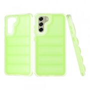 Husa pentru Samsung Galaxy S21 FE 5G G990, Techsuit, Wave Shield, Verde