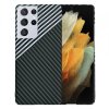 Husa pentru Samsung Galaxy S21 Ultra 5G G998, Techsuit, Carbonite FiberShell, Gri