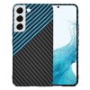Husa pentru Samsung Galaxy S22 5G S901, Techsuit, Carbonite FiberShell, Bleu