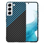Husa pentru Samsung Galaxy S22 5G S901, Techsuit, Carbonite FiberShell, Bleu