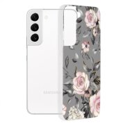 Husa pentru Samsung Galaxy S22 5G S901, Techsuit, Marble, Gri