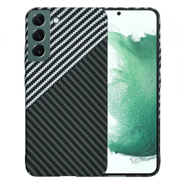 Husa pentru Samsung Galaxy S22+ 5G S906, Techsuit, Carbonite FiberShell, Gri