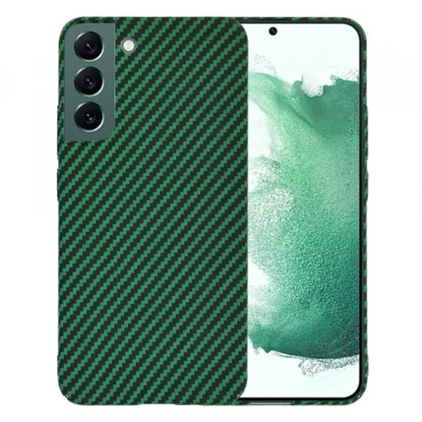 Husa pentru Samsung Galaxy S22+ 5G S906, Techsuit, Carbonite FiberShell, Verde