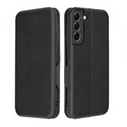 Husa pentru Samsung Galaxy S22+ 5G S906, Techsuit, Safe Wallet Plus, Neagra