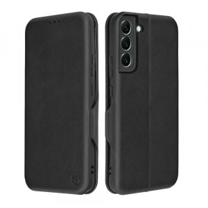 Husa pentru Samsung Galaxy S22+ 5G S906, Techsuit, Safe Wallet Plus, Neagra