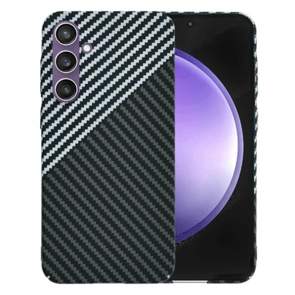 Husa pentru Samsung Galaxy S23 FE S711, Techsuit, Carbonite FiberShell, Gri