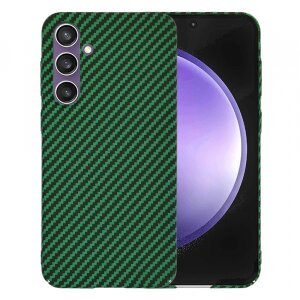 Husa pentru Samsung Galaxy S23 FE S711, Techsuit, Carbonite FiberShell, Verde