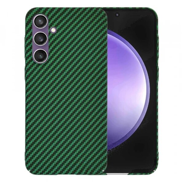 Husa pentru Samsung Galaxy S23 FE S711, Techsuit, Carbonite FiberShell, Verde