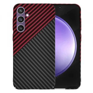 Husa pentru Samsung Galaxy S23 FE S711, Techsuit, Carbonite FiberShell Vortex, Rosie