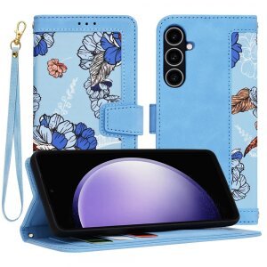 Husa pentru Samsung Galaxy S23 FE S711, Techsuit, FlipCraft, Bleu