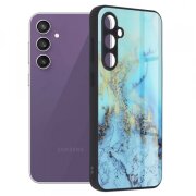 Husa pentru Samsung Galaxy S23 FE S711, Techsuit, Glaze, Bleu