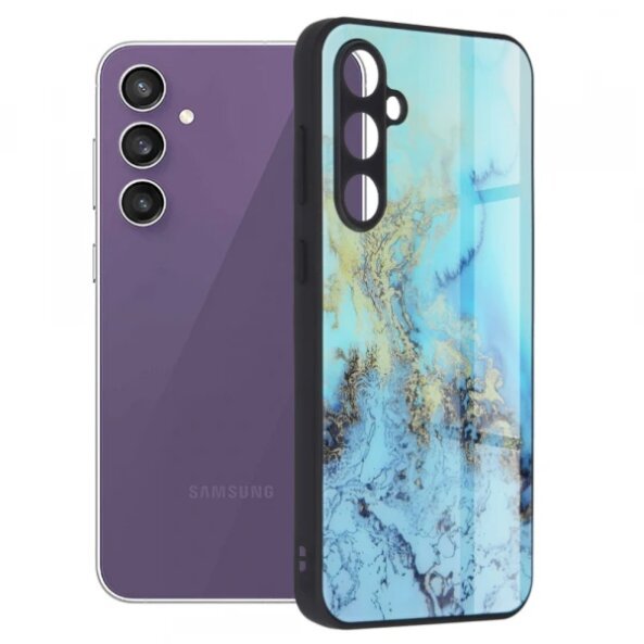 Husa pentru Samsung Galaxy S23 FE S711, Techsuit, Glaze, Bleu